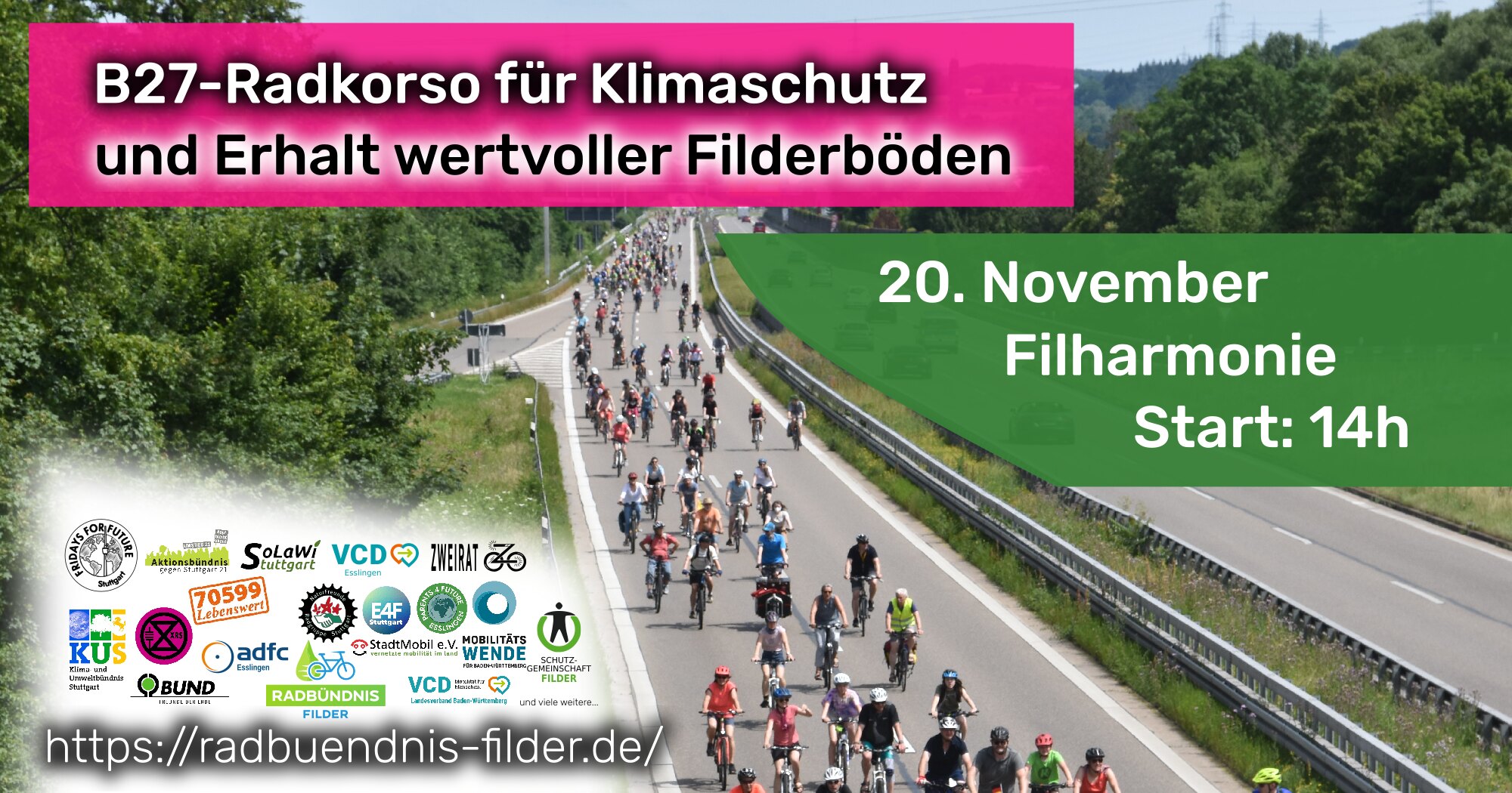 Rad-/Trekkerkorso zum Ausbau der B27